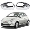Opaltool Oplatool Coppia Calotte Specchietto Retrovisore Compatibile con Fiat 500 500C 500E 2007-2024, 1 Paio Tappi per Specchietto Retrovisore Auto, 735452185 735452186