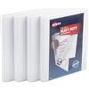 Avery Raccoglitore a 3 anelli resistente, anello inclinato One Touch da 1,3 cm, contiene carta da 21,6 x 27,9 cm, 4 raccoglitori bianchi (79709)