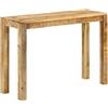 vidaXL Tavolo Consolle 110x35x76 cm in Legno Massello di Mango Grezzo