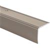 KARAT Profilo per bordi per scale a forma di L, in alluminio, 1 pezzo, 134 x 3 x 3,5 cm, autoadesivo, champagne per parquet e laminato, con materiale di montaggio, profilo per gradini in 3 lunghezze e