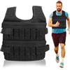equlup Gilet ponderato, 35 kg 20,9x17,3 pollici Gilet da allenamento ponderato regolabile Sacco di sabbia Gilet sportivo in rete Gilet fitness per uomo Donna