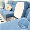 JUNLEBUYI Copriseduta Divano Copri Elastico Cuscini Seduta Sedie Copricuscini Coprisedie Telo Impermeabile Coprisedia Cuscino Elasticizzato Copricuscino Divani (Blu-A,XL-Cuscino Schienale)