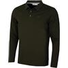 Calvin Klein Polo Golf Campus Elasticizzata a Maniche Lunghe Uomo - Blu - M