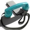 Opis Technology 60s Micro Cornetta Retro per Cellulare (Cavo Jack 3,5 mm + Adattatore USB-C) - per Android, PC, iPhone 15+ - Design Anni '60, Turchese (NON per iPhone 7-14)