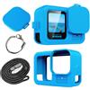 NHQZ G0Pro Custodia Protettiva in Silicone,Antipolvere,Antigoccia,Adatto per Accessori G0Pro G0Pro HERO Serie,13/12/11/10/9,Perfettamente Compatibile con L'originale (Blu)