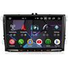 erisin Android 14 8-Core 4GB+64GB Autoradio GPS Navigatore per VW Golf 5 Golf 6 Touran Tiguan Polo Passat B6 Jetta T5 Skoda Seat CarPlay senza fili Android Auto Bluetooth 5.0 WiFi 4G