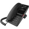 Fanvil H4 Telefono IP per Hotel, 2 Account SIP, 5 Tasti Programmabili, PoE, Nero