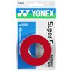 Yonex Ac 102Ex Super Grap Overgrip Rosso 3Pz