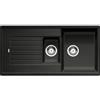 Blanco ZIA 6 S 1514748 Lavello 100X50 cm 2 Vasche Rettangolare con Gocciolatoio Silgranit Antracite