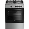 Beko FSG62000DX Cucina 4 Fornelli con Forno Gas da 60 cm Acciaio inossidabile