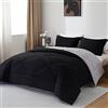 beeweed Piumino Letto Matrimoniale 4 Stagioni 220x240, Reversibile Piumone Autunnale Invernale 220x240cm - Coperta Trapunta 240x220 di Microfibra Sintetico 300 GSM, 2 Federe(50x80cm)