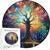 Doafoce Puzzle di Legno per Adulti 176 pezzi Albero Della Vita Puzzle mit Box Giocattolo Educativo Unico a Forma di Animale per decorazioni domestiche e regali (28 x 28 cm)