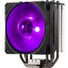 Cooler Master Hyper 212 RGB Black Edition CPU Air Cooler ad Aria con Staffa LGA1700-4 tubi Calore Contatto Diretto Continuo e Alette, Ventola SF120R RGB, Ventola Push-Pull Opzionale - RGB Nero