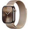 Apple Watch Series 10 GPS + Cellular 42 mm Smartwatch con cassa in titanio color Oro e cinturino Sport Loop Oro. Fitness tracker, app ECG, display Retina always-on, Carbon Neutral