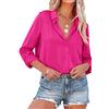 NONSAR Camicetta da Donna Elegante a Maniche Lunghe con Colletto Alto, da Ufficio, Casual