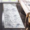 Safavieh Tappeto Tradizionale per Soggiorno, Sala da Pranzo, Camera da Letto - Evoke Collection, A Pelo Corto, Grigio e Avorio, 60 x 240 cm