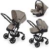 Foppapedretti Trio Up3 Travel System I-size Sabbia Passeggino, Navicella E Seggiolino Auto Foppapedretti 9700339447 - Carrozzine E Trio