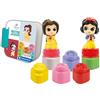 Clementoni - 17843 - Soft Clemmy - Disney Snow White & Belle Playset - Costruzioni Prima Infanzia, Mattoncini Morbidi, Blocchi Bambini 6 Mesi, Gioco Sensoriale, Impilabili, Lavabili, Made in Italy