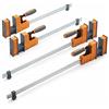 Bora 4 morsetti paralleli per la lavorazione del legno, confezione da 4 pezzi 2 x 45,7 cm più 2 x 61 cm morsetto parallelo set morsetto bar morsetto 499 kg forza di serraggio Bar Clamp Set 571450I