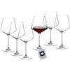 Leonardo Home Bicchieri Bordeaux PUCCINI (Set da 6) - Bicchieri da Vino Rosso AntiGraffio (730 ml) - Lavabile in lavastoviglie e Durevole - Bicchieri Senza Tempo per Vino Rosso - Design Moderno -