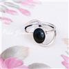 Fatto a mano Anello moda uomo pietra preziosa onice nera naturale argento sterling 925 reg...