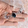 Fatto a mano Bracciale moda in argento sterling 925 con pietra preziosa granato rosso in o...