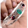 Fatto a mano Bracciale alla moda in argento sterling 925 con pietra preziosa taglio onice ...