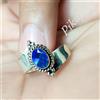 Fatto a mano Anello alla moda in argento sterling 925 con pietra preziosa tanzanite sfacce...