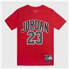 Jordan Nike Jordan Practice Flight Ss T-Shirt M/M Rossa Scritta Junior Bimbo