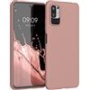 kwmobile Custodia Compatibile con Xiaomi Redmi Note 10 5G Cover - Back Case per Smartphone in Silicone TPU - Protezione Gommata - rosa invernale