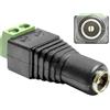 DeLOCK 65421 cavo di interfaccia e adattatore DC 2.1 x 5.5 mm 2p Nero, Verde, Argento