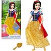 Disney Store Bambola Ufficiale Classica per Bambini Biancaneve, Biancaneve e i Sette Nani, 29 cm, Spazzola con Dettagli modellati, posizionabile in Abito Scintillante - per Bimbi dai 3 Anni in su