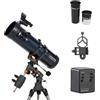 Celestron telescopio 130/650 equatoriale Astromaster 130EQ-MD(260X) + Motore + A