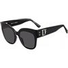 DSQUARED2 Dsquared D2 0097/s Occhiali da Sole, 807/IR Black, 53 Unisex
