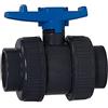 AQUAFORTE Valvola acquaforte PVC Palla con bilaterale Ãœberwurf Econo-Line, 110 mm, Blu