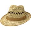 LIPODO Carovigno Vented Cappello di Paglia Fedora Bogart Prodotto in Italia Unisex Primavera Estate
