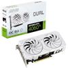 ASUS DUAL NVIDIA GeForce RTX4060 Ti EVO OC Edition, Scheda Grafica 8 GB GDDR6 128-bit, PCIe 4.0, 1 HDMI 2.1, 3 DisplayPort 1.4, Ventole Axial-tech, GPU Tweak III, Bianca, DUAL-RTX4060TI-O8G-EVO-WHITE