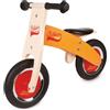 Janod - Little Bikloon la mia Prima Bicicletta (Legno), Senza Pedali, per Acquisire Autonomia e Imparare A Stare in Equilibrio, Colore: Arancione e Rosso - Da 2 Anni in su, J03263