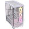 CORSAIR 3500X ARGB Mid-Tower ATX Case per PC - Vetro Panoramico Temperato - Compatibile con Scheda Madre a Connessione Inversa - 3x Ventole CORSAIR RS120 ARGB Incluse - Bianco