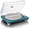 Lenco LS-50TQ - giradischi con altoparlanti integrati, registrazione USB, 33, 45 o 78 giri/min, USB, turchese