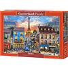 Castorland Paris Puzzle da 500 pezzi Streets of Parigi, Multicolore, B-52684