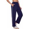 Jahetuul Pantaloni Tuta Donna Autunnali con Tasche Pantaloni Donna Leggeri Cotone Pantaloni Sportivi Joggers Tuta Donna per Jogging Fitness Sport Yoga S-XXL