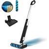 Cecotec Mocio elettrico FreeGo Wash. 40W, autonomia 30 minuti, rullo assorbente jalisco bagnato, Serbatoio dell'acqua pulita 420 ml e 150 ml sporchi, Spray automatico e base di sé