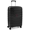 RONCATO SKYLINE valigia trolley rigido medio 70 CM, espandibile e con sistema di chiusura con sistema di chiusura TSA - nero