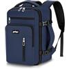 YOKGO Zaino Ryanair 40x20x25,Bagaglio a Mano 40x20x25 Ryanair, Zaino da Viaggio Aereo Piccolo Valigia Zaini Zainetto Uomo Donna 20L Borsa Porta PC 15,6" Laptop per Lavoro Casual Antifurto Blu