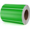 Meitaat Adesivi rettangolari verdi 100 x 50 mm Etichette autoadesive con codifica a colori Rotolo mobile rimovibile Confezione da 500