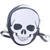 Kawaii-Story LB-6153 Teschio Halloween Grusel Pastel Goth Gothik Punk - Borsa da donna in poliuretano, 24 x 19 x 9 cm, colore: Nero, Nero , s