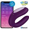 SATISFYER Vibratore doppio piacere viola