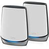 NETGEAR Orbi Mesh WiFi 6 850 Serie RBK852, Kit da 2 (router + satellite), WiFi 6 Ultraveloce AX6000 Triband, Copertura Mesh fino a 350 m2, Sostituisce router + extender