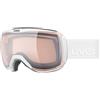 Uvex downhill 2100 V - maschera da sci per adulti - fotocromatico - privo di appannamenti - white m dl/silve-cl - one size